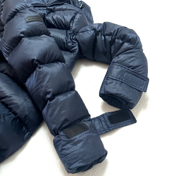 Burberry Sz S Puffer Goose Down Coat Jacket Hood ( Flaw ! ) - Picture 11 of 15